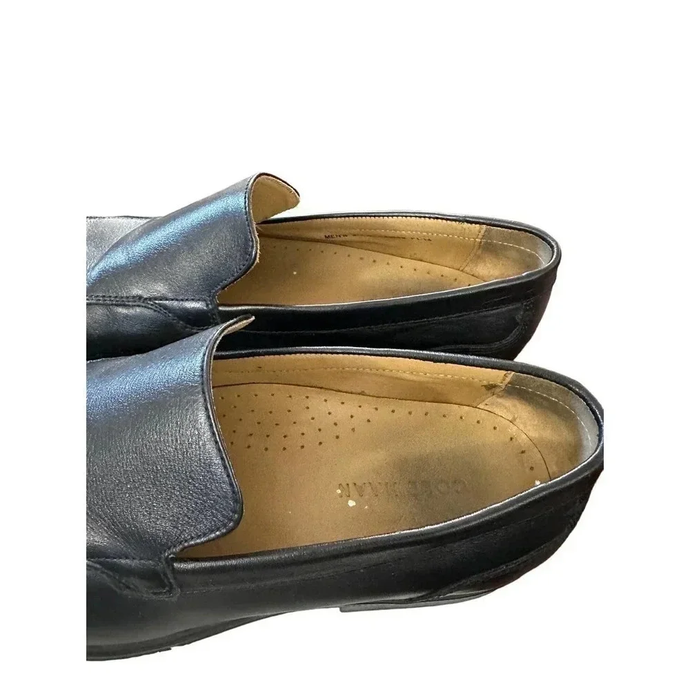 Cole‎ Haan C12329 Dalton 2 Gore Black Leather Slip on Dress Shoes Size 8.5M